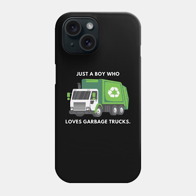 Just a boy who loves garbage trucks Phone Case by BlackMeme94