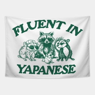 Fluent In Yapanese Shirt, Y2K Iconic Funny It Girl Meme Tapestry