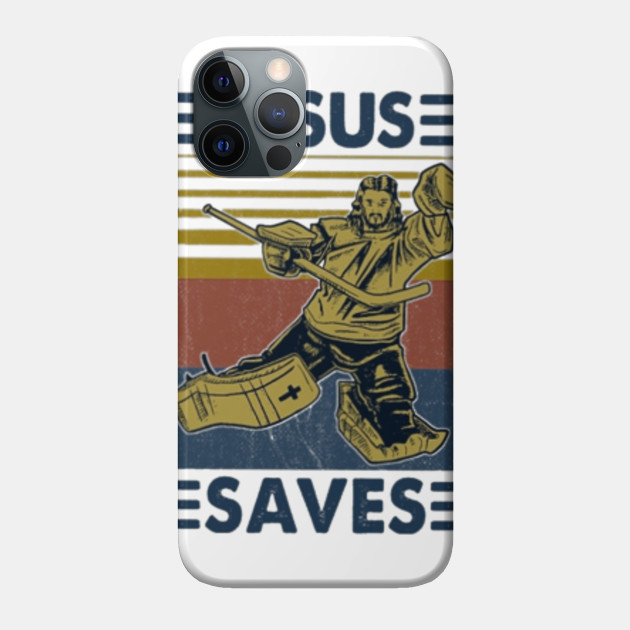 Hockey Jesus Saves - Hockey Jesus Saves - Phone Case