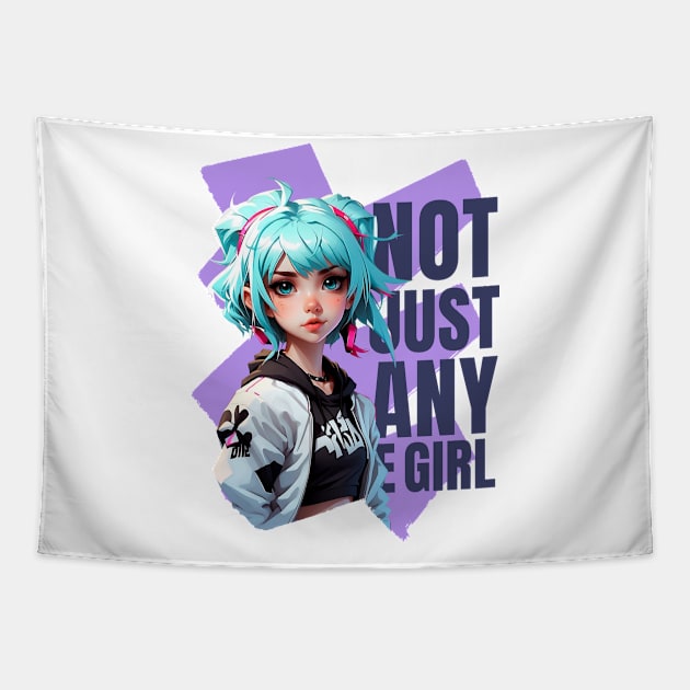 NOT JUST ANY E GIRL Tapestry by madeinchorley