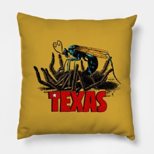 Vintage Texas Wasp Pillow