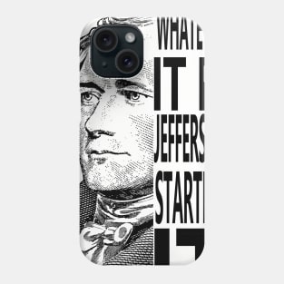 Alexander Hamilton and Thomas Jefferson Rivalry Phone Case