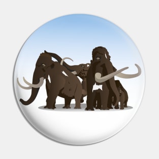 Mammoth Family Pin