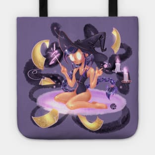 purple witch Tote