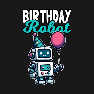 Cute Birthday Robot T-Shirt