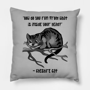 Cheshire Cat Quote Pillow