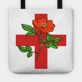 St George Ensign and Tudor Rose England Fan Tote