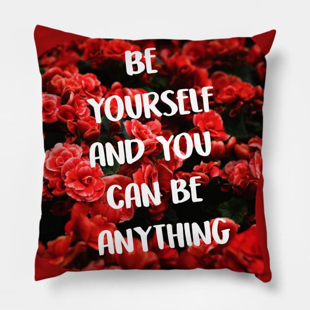 Be Yourself Pillow by DalalsDesigns