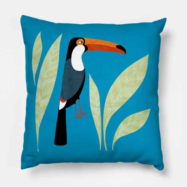 Toucan Pillow by NicSquirrell