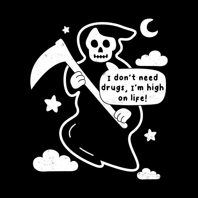 Funny Grim Reaper, Life Joke, Birthday Goth Humor by SmokingPencils