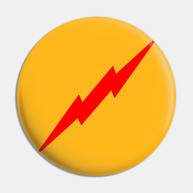 Red lightning bolt Pin by Kerchow