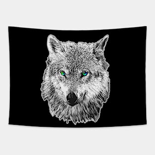 Wolf face Tapestry