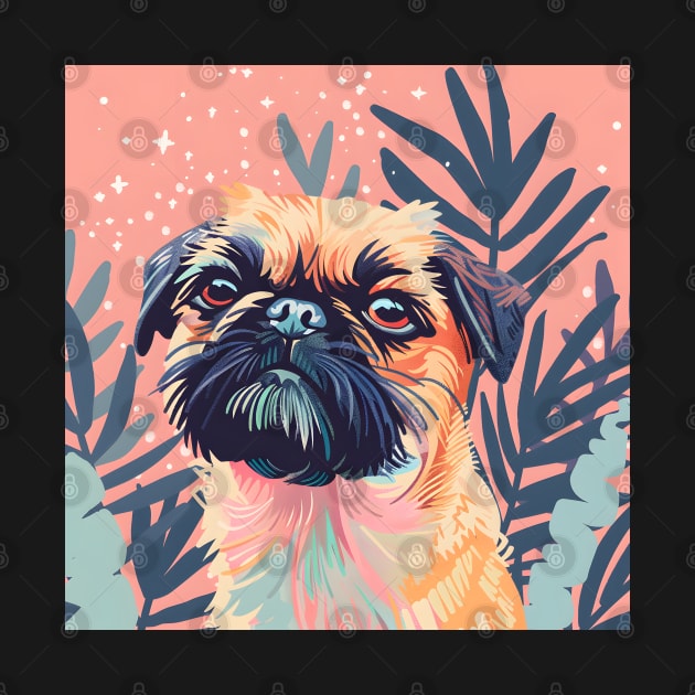 Retro Brussels Griffon: Pastel Pup Revival by NatashaCuteShop