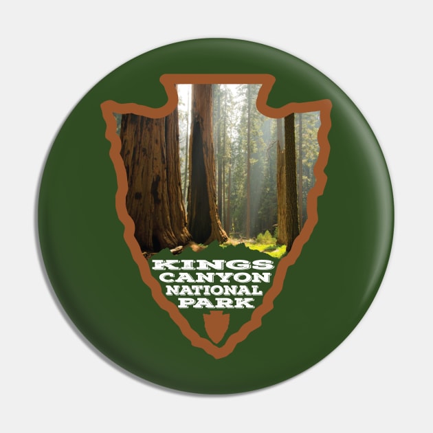 Kings Canyon National Park arrowhead Pin by nylebuss