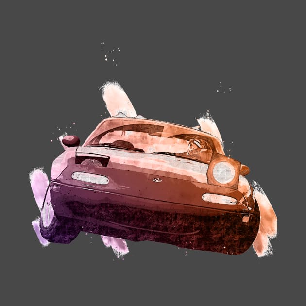 Miata Wink by FurryBallBunny