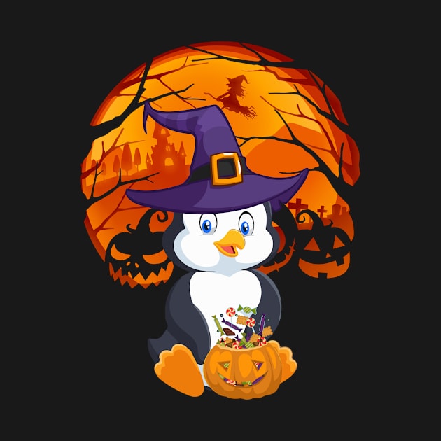 Penguin pumpkin witch by jrgmerschmann