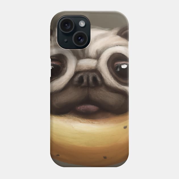 Potato Dog Face Phone Case by maxcode