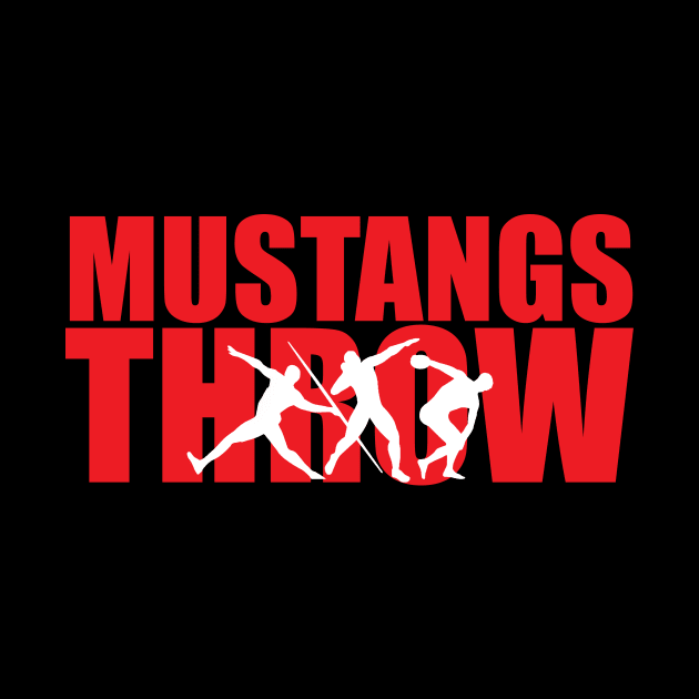 Mustangs Throw by Athletics Inc