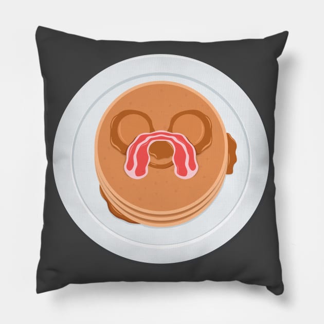 Bacon Pancakes Adventure Time Pillow by JustSandN