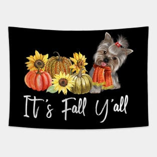 It's fall y'all yorkie autumn Tapestry