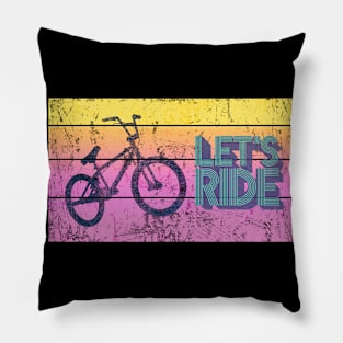 Let's Ride - BMX Vintage Pillow