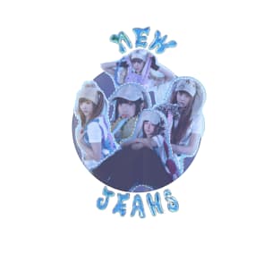 NewJeans blue cute graphic design T-Shirt