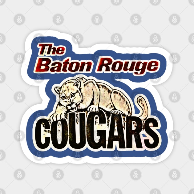 The Baton Rouge Cougars Baseball Magnet by Kitta’s Shop