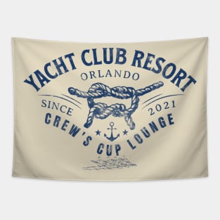 Distressed Yacht Club Resort Crew's Cup Lounge Orlando Florida Tapestry