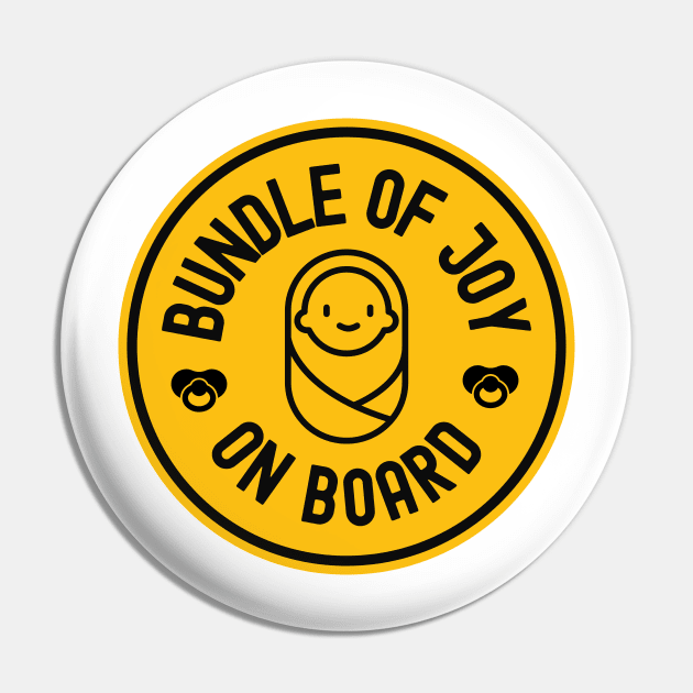 Baby On Board Bundle Of Joy Bumper Pin by FTF DESIGNS