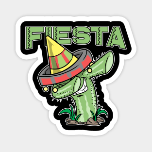 Dabbing Cactus Cinco De Mayo Sombrero Magnet