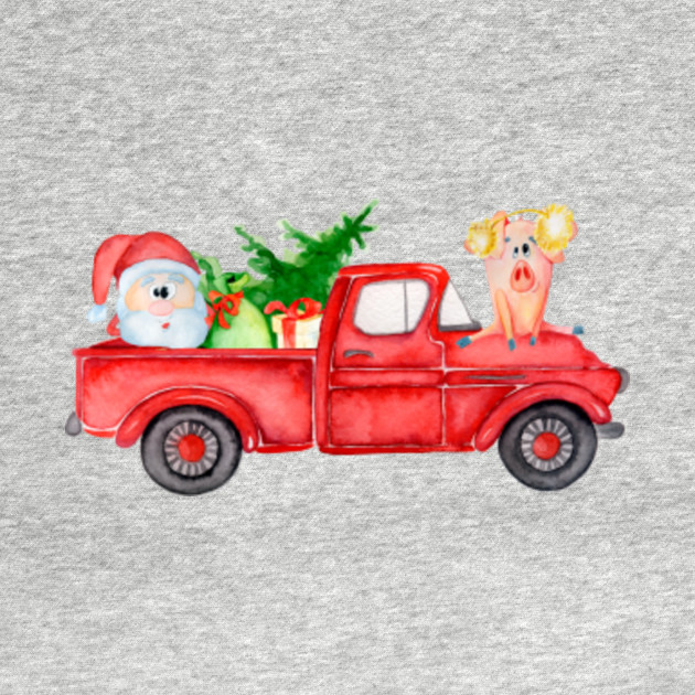 old red pickup truck