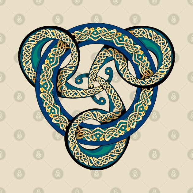 Ancient triskelion vintage by Artist Natalja Cernecka