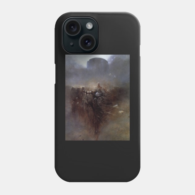 Zdzisław Beksiński Phone Case by QualityArtFirst