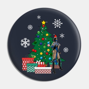 Kitana Around The Christmas Tree Mortal Kombat Pin