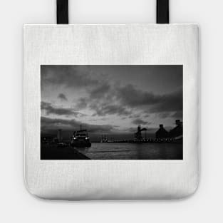 Sunset on the River Blyth - Monochrome Tote