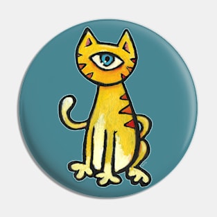 Osmos the One-Eyed Cat Pin