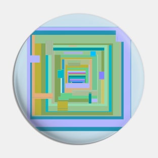 Seashore on Jupiter geometric pattern in blue green purple Pin