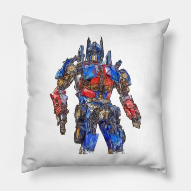 Optimus Prime Pillow by DogfordStudios