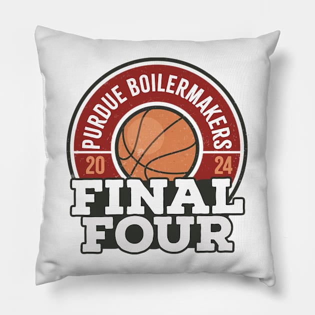 Purdue Boilermakers Final Four 2024 Red Pillow by mnd_Ξkh0s