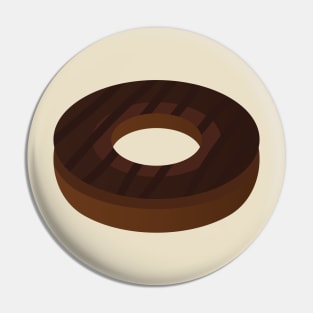 Dark Chocolate Donut Pin