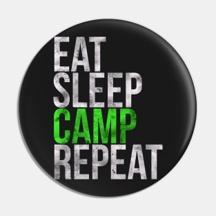 Eat Sleep Camp Repeat Camper Pin