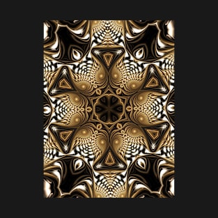 Brown and Gold Kaleidoscope T-Shirt