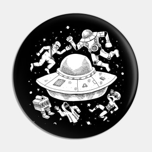 Bored in Space Pin