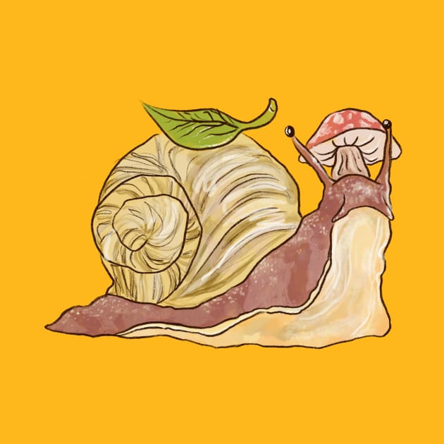 Cottagecore Snail by Queer Deer Creations