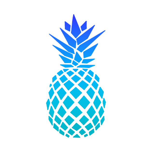 Blue Pineapple Design by StylishTayla