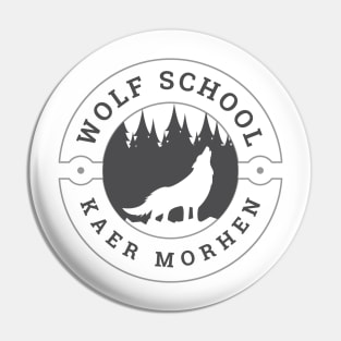 Wolf School - Kaer Morhen II - White - Fantasy Pin