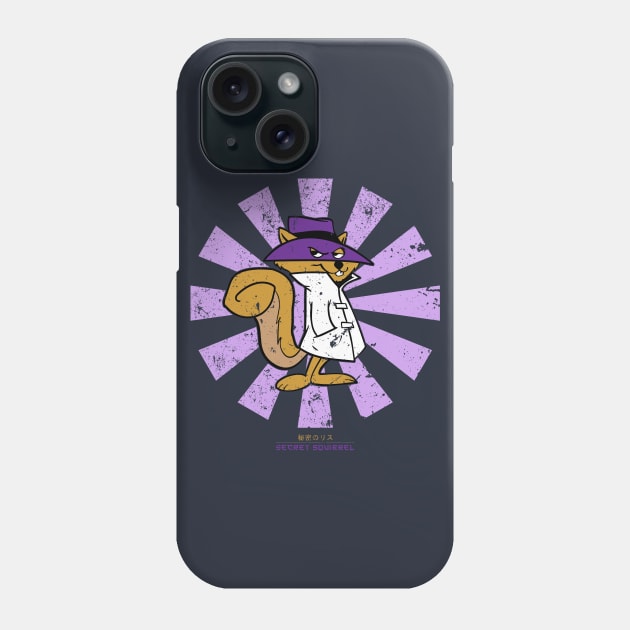 Secret Squirrel Retro Japanese Phone Case by Nova5