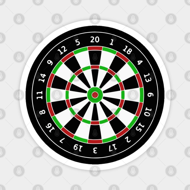 Dart dartboard Magnet by Kingluigi