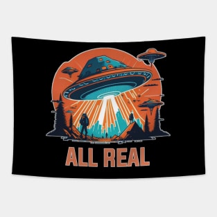 I believe UFO and aliens are here Tapestry