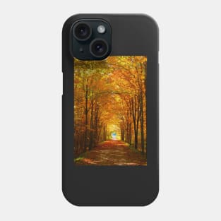 Autumn Light and Leaf Painting Phone Case